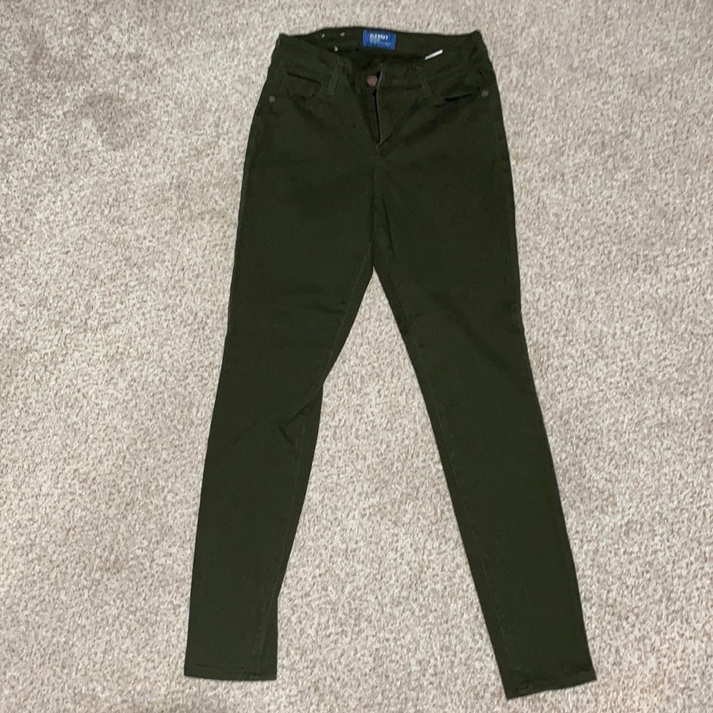 Forest green skinny jeans